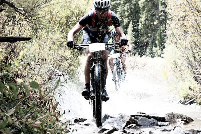 Youth mountain bikers at Killington Bike Park summer camp