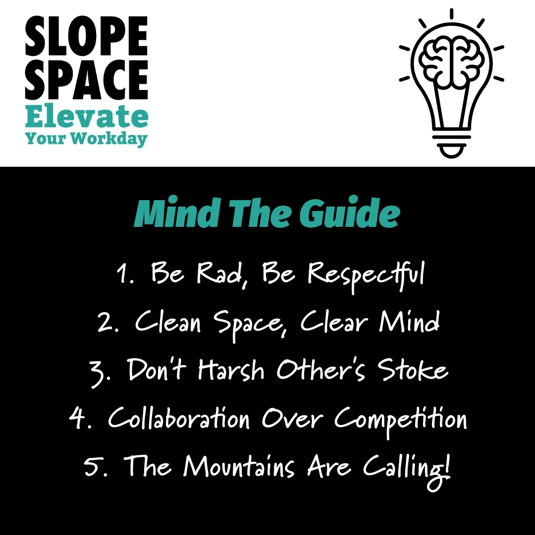 Slope Space interior workspace with mountain theme design